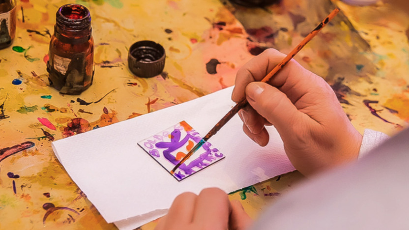 Méhkas Dia üvegfestő workshop